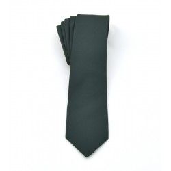 K01 Krawat gładki zielony